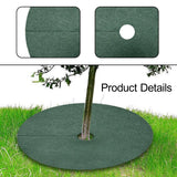 Maxbell 10Pcs Tree Mulch Rings for Weed Control Landscape Round Fruit Tree Protector 72cm 8cm Hole