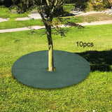 Maxbell 10Pcs Tree Mulch Rings for Weed Control Landscape Round Fruit Tree Protector 72cm 8cm Hole
