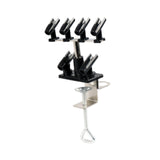 Maxbell Airbrush Clamp on Holder for Garage or Workspace Sturdy Hold 6 Airbrush Pens