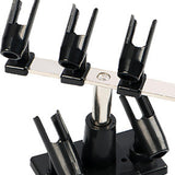 Maxbell Airbrush Clamp on Holder for Garage or Workspace Sturdy Hold 6 Airbrush Pens