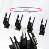 Maxbell Airbrush Clamp on Holder for Garage or Workspace Sturdy Hold 6 Airbrush Pens