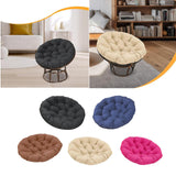 Maxbell Round Chair Cushion Comfortable Hanging Basket Chair Cushion for Living Room black