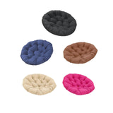 Maxbell Round Chair Cushion Comfortable Hanging Basket Chair Cushion for Living Room black