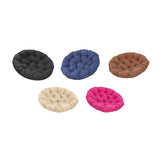 Maxbell Round Chair Cushion Comfortable Hanging Basket Chair Cushion for Living Room black