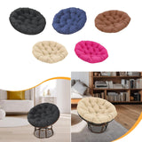 Maxbell Round Chair Cushion Comfortable Hanging Basket Chair Cushion for Living Room black