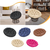 Maxbell Round Chair Cushion Comfortable Hanging Basket Chair Cushion for Living Room black