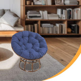 Maxbell Round Chair Cushion Comfortable Hanging Basket Chair Cushion for Living Room Navy