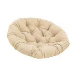Maxbell Round Chair Cushion Comfortable Hanging Basket Chair Cushion for Living Room Khaki