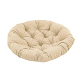 Maxbell Round Chair Cushion Comfortable Hanging Basket Chair Cushion for Living Room Khaki