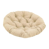 Maxbell Round Chair Cushion Comfortable Hanging Basket Chair Cushion for Living Room Khaki