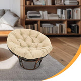 Maxbell Round Chair Cushion Comfortable Hanging Basket Chair Cushion for Living Room Khaki