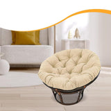 Maxbell Round Chair Cushion Comfortable Hanging Basket Chair Cushion for Living Room Khaki