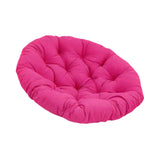 Maxbell Round Chair Cushion Comfortable Hanging Basket Chair Cushion for Living Room Rose red