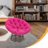 Maxbell Round Chair Cushion Comfortable Hanging Basket Chair Cushion for Living Room Rose red