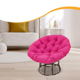 Maxbell Round Chair Cushion Comfortable Hanging Basket Chair Cushion for Living Room Rose red