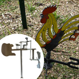 Maxbell Drummer Windmill Garden Decoration Metal Garden Stake for Outdoor Path Porch