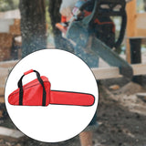 Maxbell Chainsaw Case Dustproof Multipurpose Zipper Chainsaw Carrying Bag for Travel Red