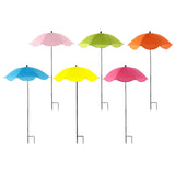 Maxbell Plant Umbrella with Metal Stake Weatherproof Sun Shade Cloth for Garden Beds Blue