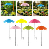 Maxbell Plant Umbrella with Metal Stake Weatherproof Sun Shade Cloth for Garden Beds Blue