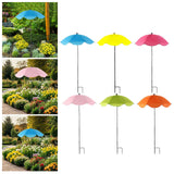 Maxbell Plant Umbrella with Metal Stake Weatherproof Sun Shade Cloth for Garden Beds Blue