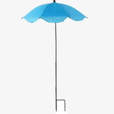 Maxbell Plant Umbrella with Metal Stake Weatherproof Sun Shade Cloth for Garden Beds Blue