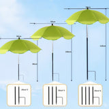 Maxbell Plant Umbrella with Metal Stake Weatherproof Sun Shade Cloth for Garden Beds Blue