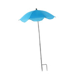 Maxbell Plant Umbrella with Metal Stake Weatherproof Sun Shade Cloth for Garden Beds Blue