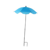 Maxbell Plant Umbrella with Metal Stake Weatherproof Sun Shade Cloth for Garden Beds Blue