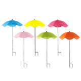 Maxbell Plant Umbrella with Metal Stake Weatherproof Sun Shade Cloth for Garden Beds Blue