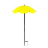 Maxbell Plant Umbrella with Metal Stake Weatherproof Sun Shade Cloth for Garden Beds Yellow