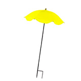 Maxbell Plant Umbrella with Metal Stake Weatherproof Sun Shade Cloth for Garden Beds Yellow