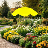 Maxbell Plant Umbrella with Metal Stake Weatherproof Sun Shade Cloth for Garden Beds Yellow