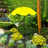 Maxbell Plant Umbrella with Metal Stake Weatherproof Sun Shade Cloth for Garden Beds Yellow