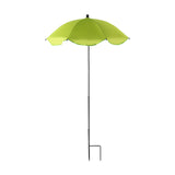 Maxbell Plant Umbrella with Metal Stake Weatherproof Sun Shade Cloth for Garden Beds Green