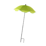 Maxbell Plant Umbrella with Metal Stake Weatherproof Sun Shade Cloth for Garden Beds Green