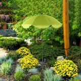 Maxbell Plant Umbrella with Metal Stake Weatherproof Sun Shade Cloth for Garden Beds Green