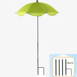 Maxbell Plant Umbrella with Metal Stake Weatherproof Sun Shade Cloth for Garden Beds Green