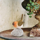 Maxbell Bird Statue with Stone Crafts Resin Sculpture for Cabinet Living Room Garden 6.5x6x12cm