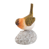 Maxbell Bird Statue with Stone Crafts Resin Sculpture for Cabinet Living Room Garden 6.5x6x12cm