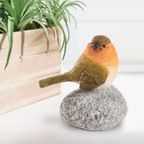 Maxbell Bird Statue with Stone Crafts Resin Sculpture for Cabinet Living Room Garden 8.5x5.5x10cm