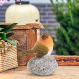 Maxbell Bird Statue with Stone Crafts Resin Sculpture for Cabinet Living Room Garden 8.5x5.5x10cm
