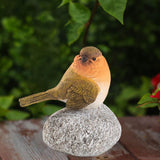 Maxbell Bird Statue with Stone Crafts Resin Sculpture for Cabinet Living Room Garden 8.5x5.5x10cm