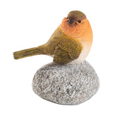 Maxbell Bird Statue with Stone Crafts Resin Sculpture for Cabinet Living Room Garden 8.5x5.5x10cm