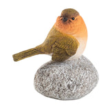 Maxbell Bird Statue with Stone Crafts Resin Sculpture for Cabinet Living Room Garden 8.5x5.5x10cm