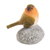 Maxbell Bird Statue with Stone Crafts Resin Sculpture for Cabinet Living Room Garden 8.5x5.5x10cm