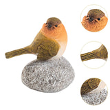 Maxbell Bird Statue with Stone Crafts Resin Sculpture for Cabinet Living Room Garden 8.5x5.5x10cm