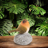 Maxbell Bird Statue with Stone Crafts Resin Sculpture for Cabinet Living Room Garden 8.5x5.5x10cm