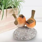 Maxbell Bird Statue with Stone Crafts Resin Sculpture for Cabinet Living Room Garden 9.5x9x12cm