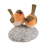 Maxbell Bird Statue with Stone Crafts Resin Sculpture for Cabinet Living Room Garden 9.5x9x12cm