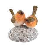 Maxbell Bird Statue with Stone Crafts Resin Sculpture for Cabinet Living Room Garden 9.5x9x12cm